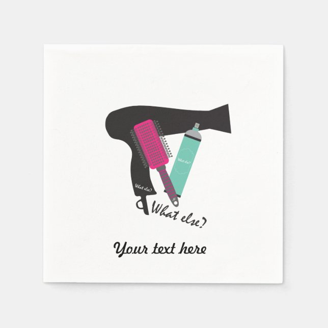 Serviettes Jetables Quoi d'autre ? Outils de coiffure (Devant)