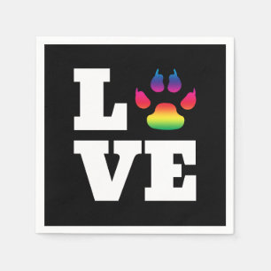 Serviettes Jetables Rainbow paw