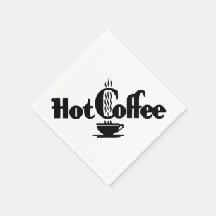 Serviettes Jetables Rétro café chaud
