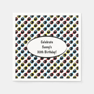 Serviettes Jetables Rétros lunettes de soleil primaires