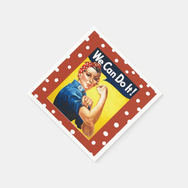 Serviettes Jetables Rosie the Riveter (Coin)