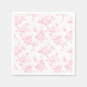 Serviettes Jetables Rougissent floraux élégants de roses vintages