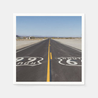 Serviettes Jetables Route 66, Amboy (Californie, USA)