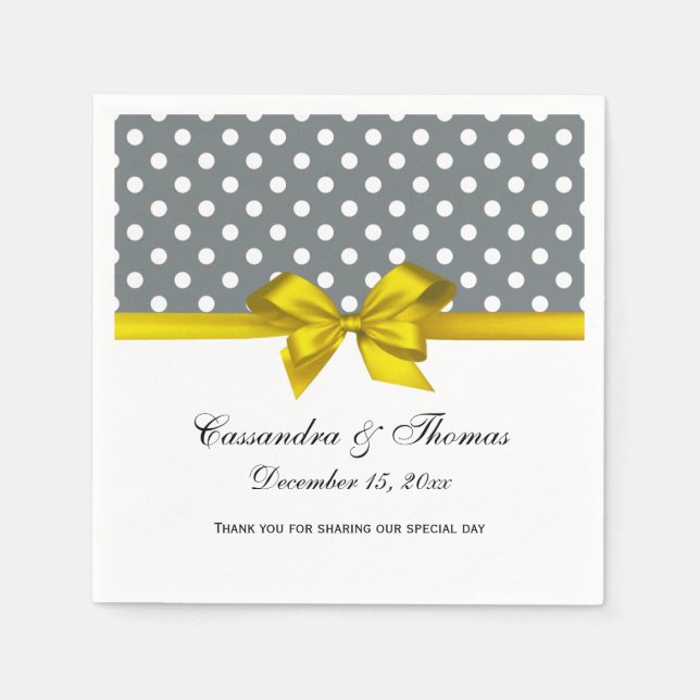 Serviettes Jetables Ruban bleu noir blanc en bande Damask (Devant)