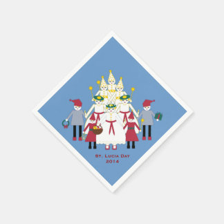Serviettes Jetables Saint-Lucie Jour Papier de Noël serviettes