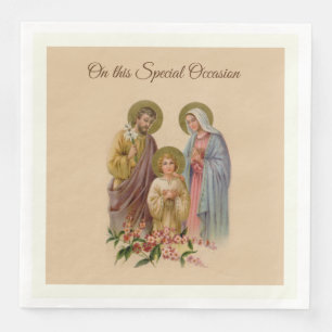 Serviettes Jetables Sainte Famille Jésus Marie Saint-Joseph