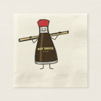 Sauce soja condiment bouteille baguettes asiatique