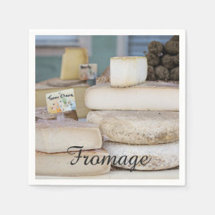 Serviettes Jetables Sélection de Fromage Rustique Français