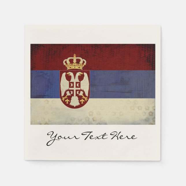 Serviettes Jetables Serserbe Flag Party Napkins (Devant)