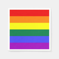 Serviette arc-en-ciel solide