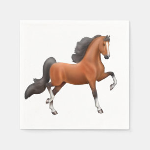 Serviettes Jetables Serviettes de Cheval Saddlebed Bay American