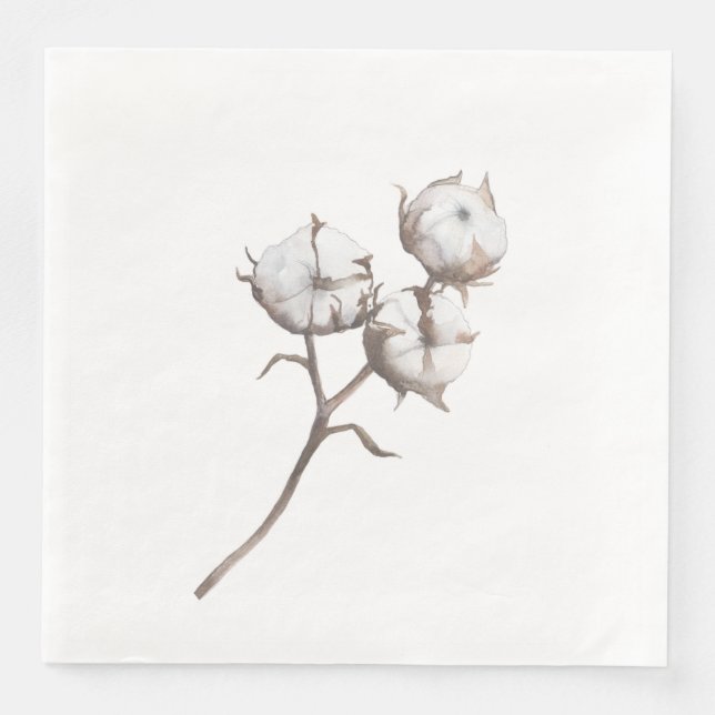 Serviettes Jetables Serviettes de diner en papier avec design en coton (Devant)