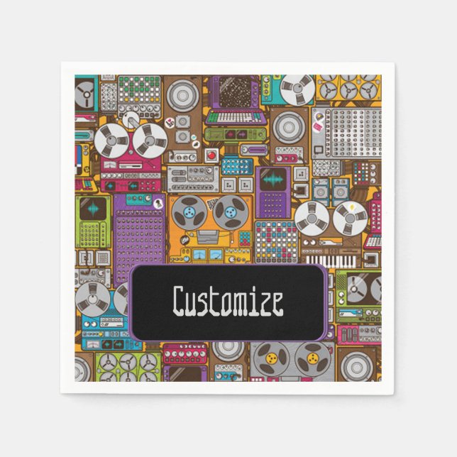 Serviettes Jetables Serviettes de Studio d'enregistrement des périphér (Devant)