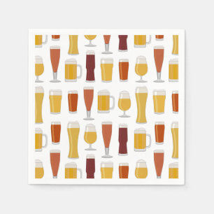Serviettes Jetables Serviettes imprimées de bière