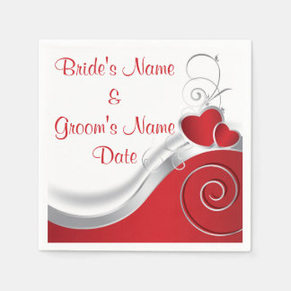 Serviettes Jetables Serviettes - Papier - Carrosserie rouge