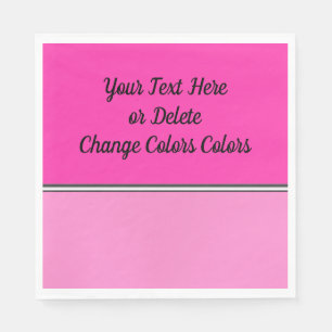 Serviettes Jetables Serviettes personnalisées roses chaudes pour elle