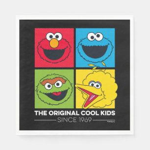 Serviettes Jetables Sesame Street   les enfants frais originaux