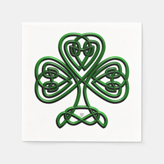 Serviettes Jetables Shamrock (Devant)