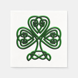 Serviettes Jetables Shamrock de fantaisie