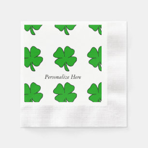 Serviettes Jetables Shamrock irlandais