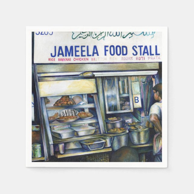 Serviettes Jetables Singapour de Jameelas (Devant)