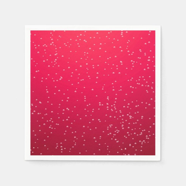 Serviettes Jetables Soda cerise avec minuscules bulles Art Arrière - p (Devant)