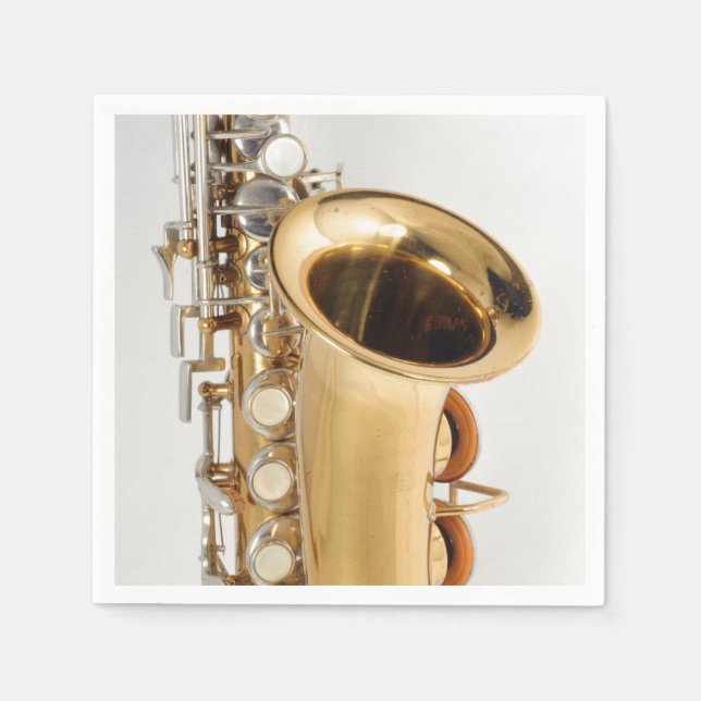 Serviettes Jetables Soprano Saxophone Napkin (Devant)