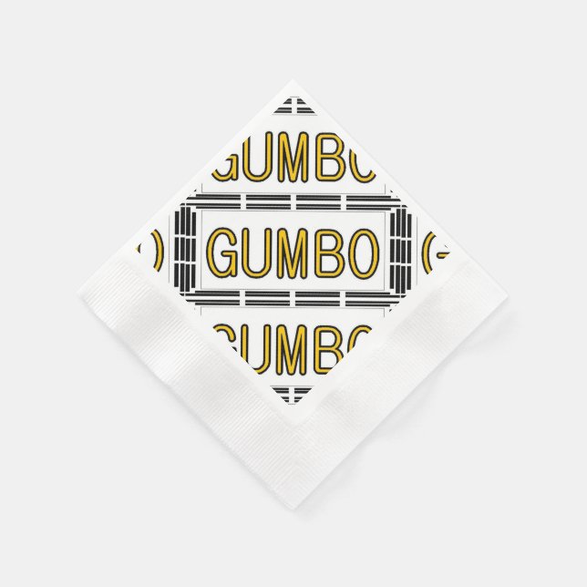Serviettes Jetables Soupe Gumbo (Coin)