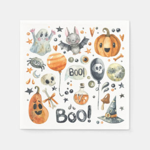 Serviettes Jetables Spooktacular Halloween Cocktail Napkin