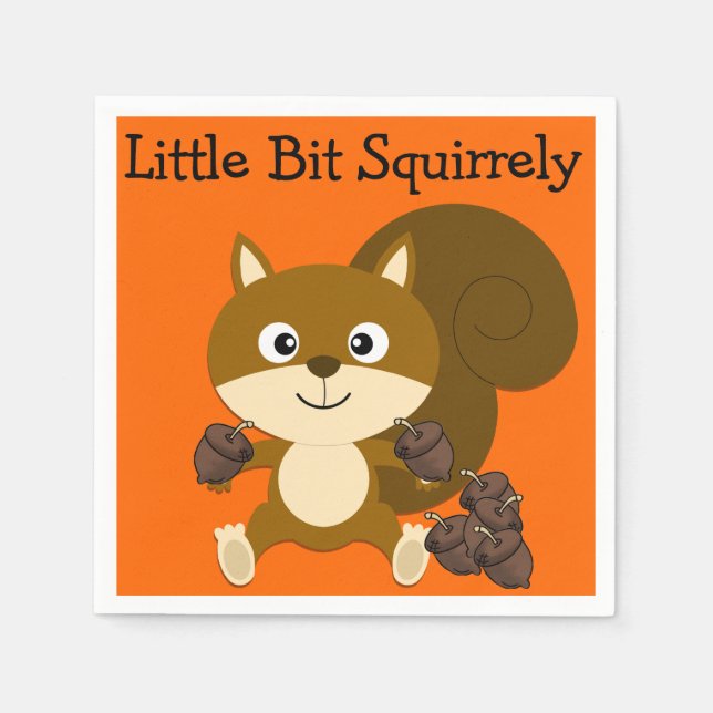Serviettes Jetables Squirrely (Devant)