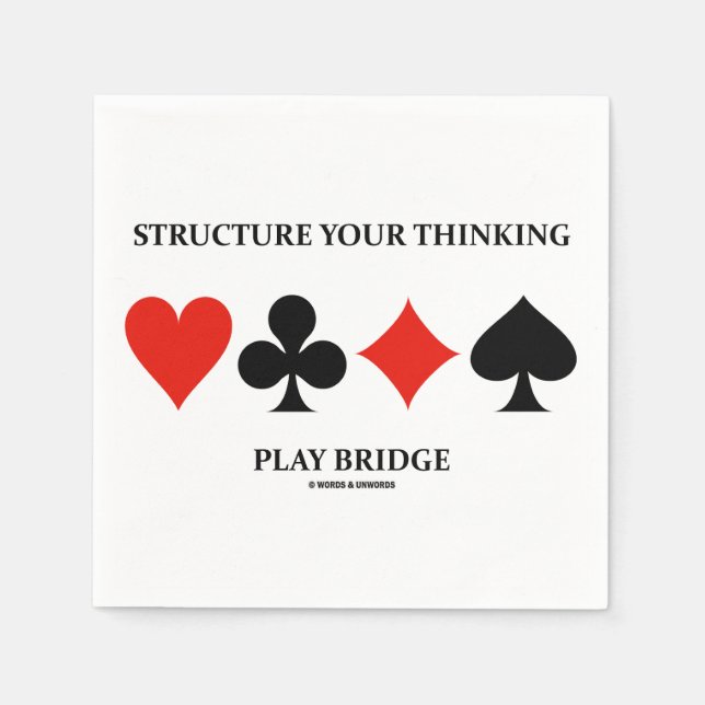 Serviettes Jetables Structurer votre Pont de Jeu de Pensée (Costumes d (Devant)
