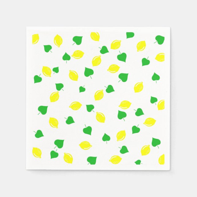 Serviettes Jetables Sucrée Lemonade d'été (Devant)