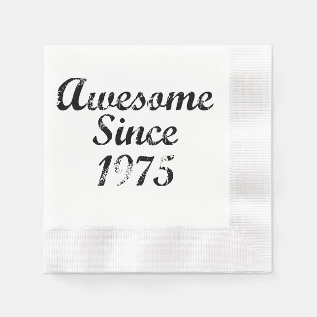 Serviettes Jetables Super depuis 1975 (Devant)