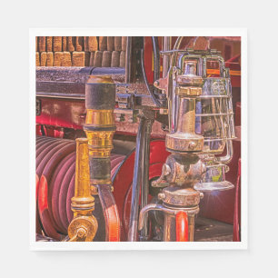 Serviettes Jetables Sur L'Ancien Camion À Feu