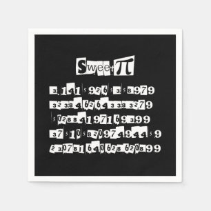 Serviettes Jetables Sweet Pi