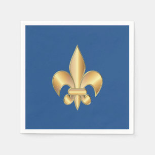 Serviettes Jetables Symbole de Fleur de Lis