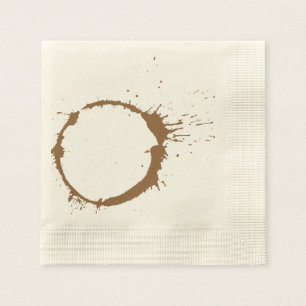 Serviettes Jetables Tache de café