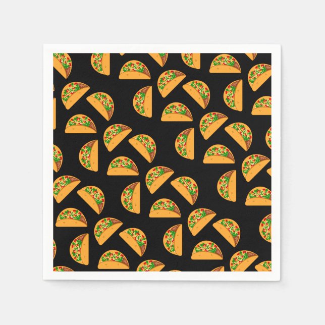 Serviettes Jetables Taco mardi (Devant)