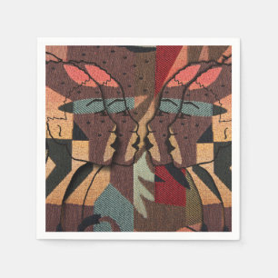 Serviettes Jetables Tapisserie africaine