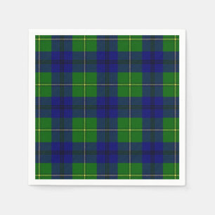 Serviettes Jetables Tartan de Johnston de clan