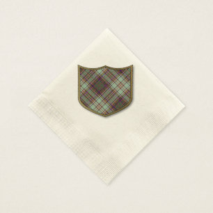 Serviettes Jetables Tartan d'écossais de plaid de clan d'Anderson