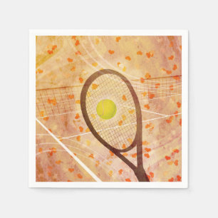 Serviettes Jetables Tennis Love