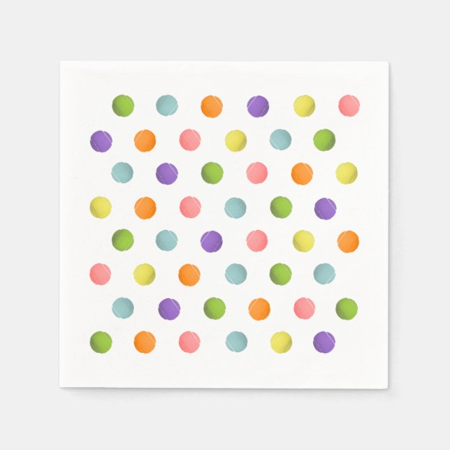 Serviettes Jetables Tennis Party (Devant)