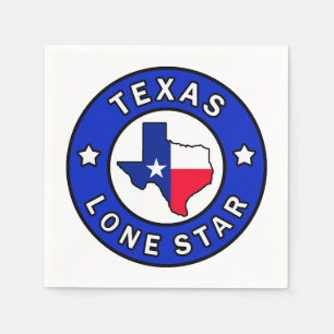 Serviettes Jetables Texas Lone Star