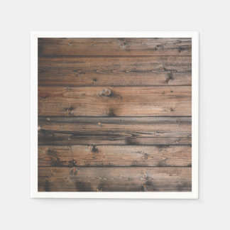 Serviettes Jetables Texture du grain de bois