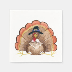 Serviettes Jetables Thanksgiving Turquie