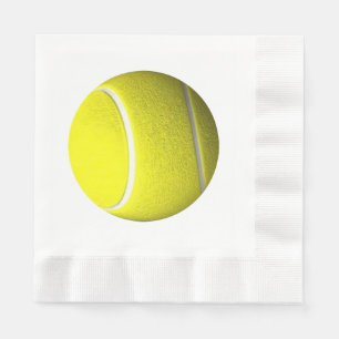 Serviettes Jetables Thème de Tennis Ball Sport