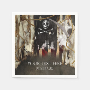 Serviettes Jetables Thème Pirate Anniversaire ou Enterrement de Vie de