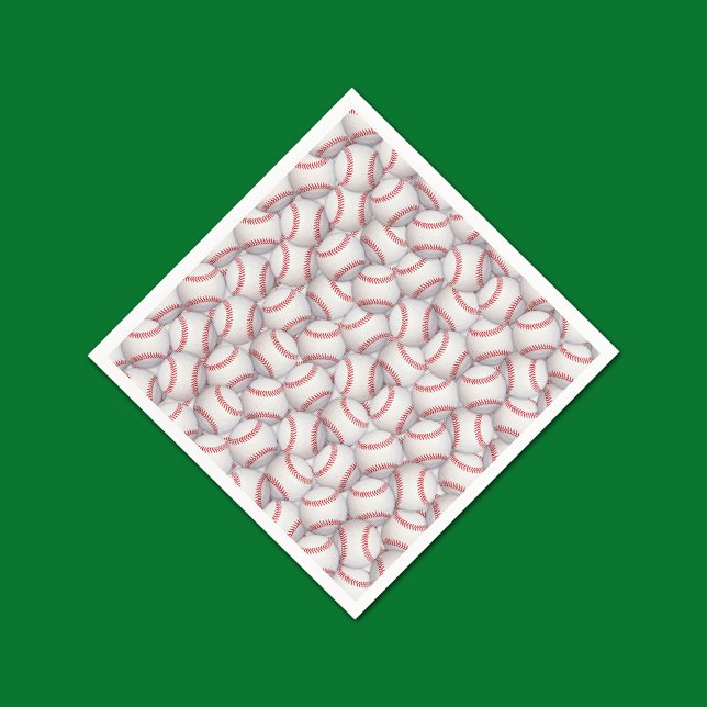 Serviettes Jetables Thème sportif Papier de baseball Napkins (Créateur téléchargé)