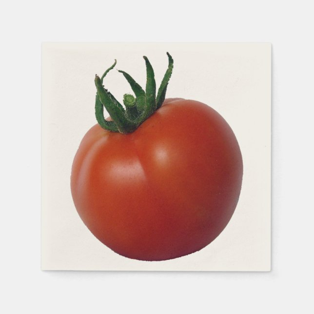 Serviettes Jetables Tomate mûrie à la vigne (Devant)
